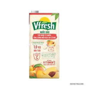 Nước đào ép necta Vfresh hộp 1000 ml