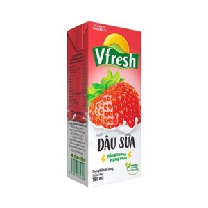 Nước dâu sữa Vfresh - 180ml