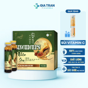 Nước đông trùng hạ thảo nhân sâm hộp 30 gói x 70ml