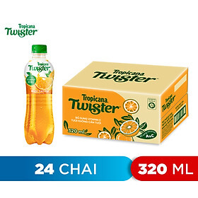 Nước ép cam Twister Tropicana thùng 24 chai x 455ml