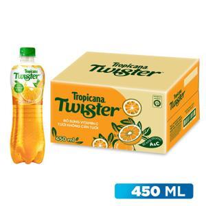 Nước ép cam Twister Tropicana thùng 24 chai x 455ml