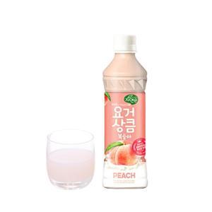 Nước ép lợi khuẩn Woongjin vị đào chai 340ml