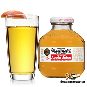 Nước ép Martinelli’s Gold Medal Apple Juice không gas – Chai 296ml, Thùng 24 chai