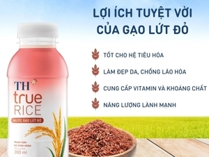 Nước gạo lứt đỏ TH True Rice - 300ml