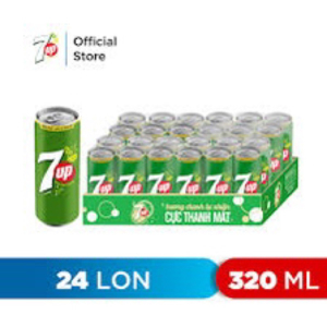 Nước Giải Khát Có Gaz 7 Up Thùng 24 Lon x 330ml