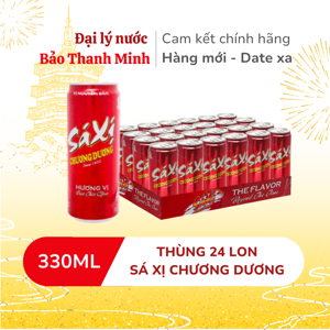 Nước giải khát Sá xị Chương Dương thùng 24 lon 330ml