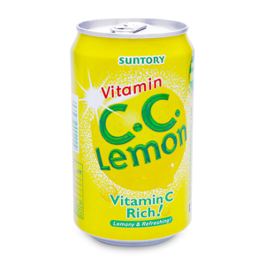 Nước giải khát vitamin C có gas vị chanh CC Lemon lon 330ml