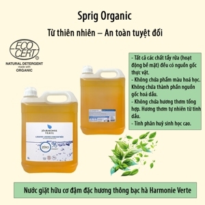 Nước giặt hữu cơ đậm đặc hương thông bạc hà Harmonie Verte 5l