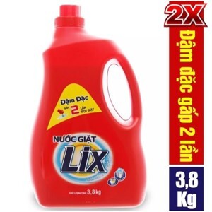 Nước giặt Lix Đậm đặc chai 3,8kg