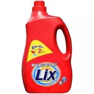 Nước giặt Lix Đậm đặc chai 3,8kg