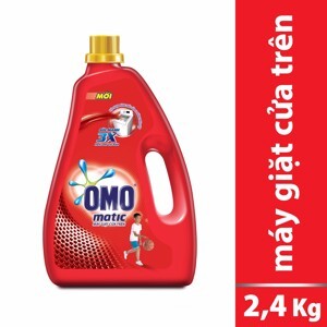 Nước giặt OMO dịu nhẹ trên da dạng chai 2,4kg