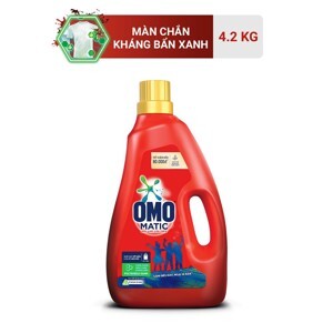 Nước giặt Omo Matic cho máy giặt cửa trên - chai 4.2kg