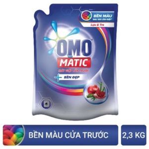 Nước giặt OMO Matic cho máy giặt cửa trước dạng chai 2,7kg