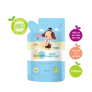 Nước giặt quần áo Organic cho bé Lamoon - Túi 700ml