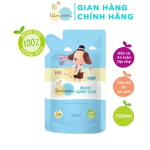 Nước giặt quần áo Organic cho bé Lamoon - Túi 700ml