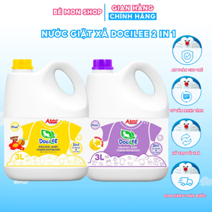 Nước giặt xả docilee 3 lít