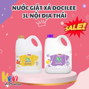 Nước giặt xả docilee 3 lít