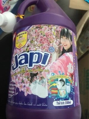 Nước giặt xả Japi hương hoa anh đào trắng 3.5L