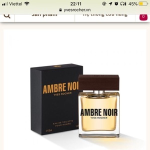 Nước hoa cho nam Ambre Noir EDT