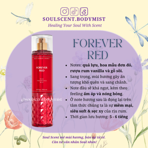 Nước hoa Forever Red - Body Mist - Bath & Body Works