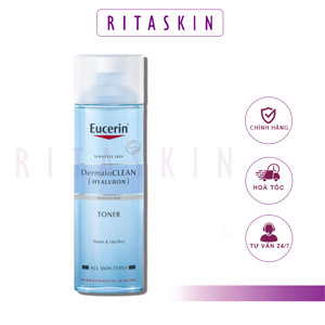 Nước hoa hồng Eucerin Dermatoclean Clarifying Toner - 200ml, cho da nhạy cảm