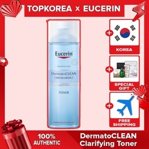 Nước hoa hồng Eucerin Dermatoclean Clarifying Toner - 200ml, cho da nhạy cảm