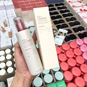 Nước hoa hồng Pomegranate And Collagen Volume Lifting Toner TheFaceShop