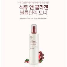 Nước hoa hồng Pomegranate And Collagen Volume Lifting Toner TheFaceShop