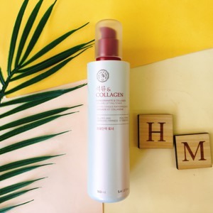 Nước hoa hồng Pomegranate And Collagen Volume Lifting Toner TheFaceShop