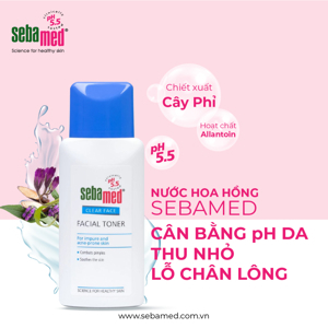 Nước hoa hồng Sebamed Clear Face Deep Cleansing Facial Toner pH 5.5 150ml