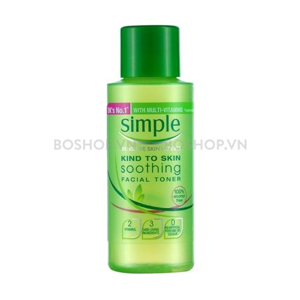 Nước hoa hồng Simple Kind To Skin Soothing Facial Toner 50ml