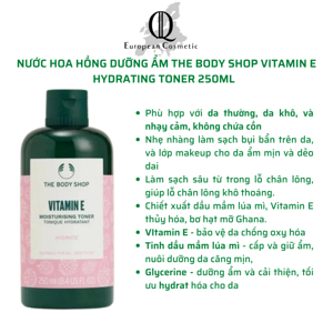 Nước Hoa Hồng The Body Shop Vitamin E Hydrating Toner 250ml