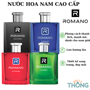 Nước hoa Romano Force Eau de Toilette Pour Homme 100ml