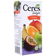 Nước hỗn hợp trái cây nhiệt đới không đường Ceres hộp 1L