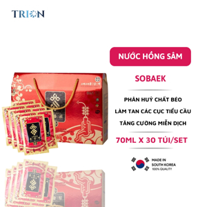 Nước hồng sâm 6 năm Sobaek (70 ml x 30 gói)