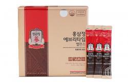 Nước hồng sâm Hàn Quốc chính hãng KGS hộp 10 chai x 120ml có củ sâm tươi