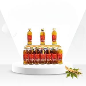 Nước hồng sâm Hàn Quốc chính hãng KGS hộp 10 chai x 120ml có củ sâm tươi