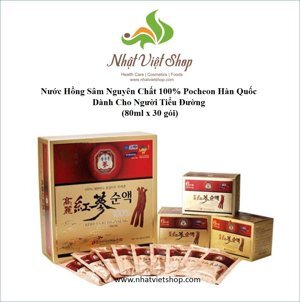 Nước hồng sâm Pocheon 100% (30 Gói x 80ml)