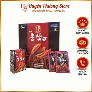 Nước hồng sâm Pocheon chính hãng sâm Hàn Quốc 6 năm tuổi hộp 30 gói