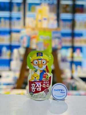 Nước hồng sâm trẻ em hiệu Pororo – túi 100ml