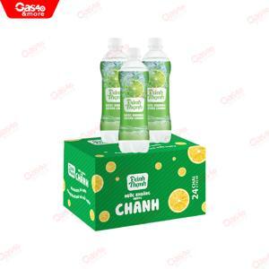 Nước khoáng có ga vị chanh Đảnh Thạnh Thùng 24 chai 430ml