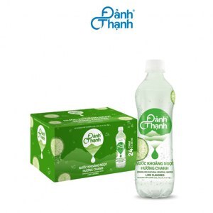 Nước khoáng có ga vị chanh Đảnh Thạnh Thùng 24 chai 430ml