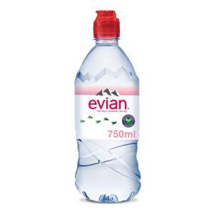 Nước khoáng đóng chai Evian chai 750ml