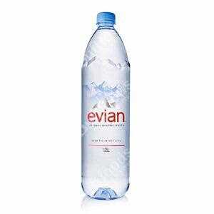 Nước khoáng đóng chai Evian chai 1250 ML