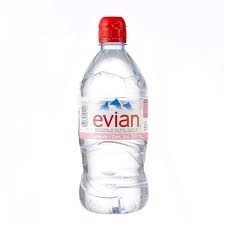 Nước khoáng đóng chai Evian chai 750ml