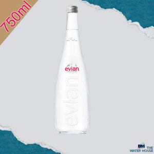 Nước khoáng đóng chai thủy tinh Evian 750ml x 12