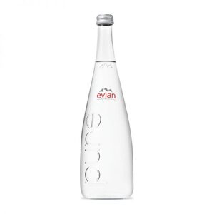 Nước khoáng đóng chai thủy tinh Evian 750ml x 12