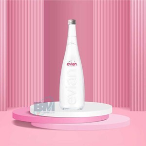 Nước khoáng đóng chai thủy tinh Evian 750ml x 12