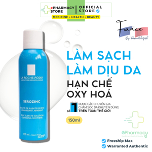 Nước khoáng giúp làm sạch & làm dịu da La Roche Posay Serozinc Zinc Sulfate Solution Cleansing, Soothing 150ml