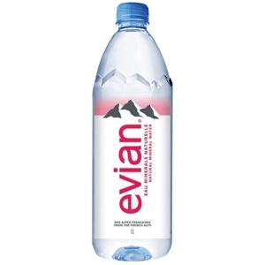 Nước khoáng thiên nhiên Evian chai 1l
